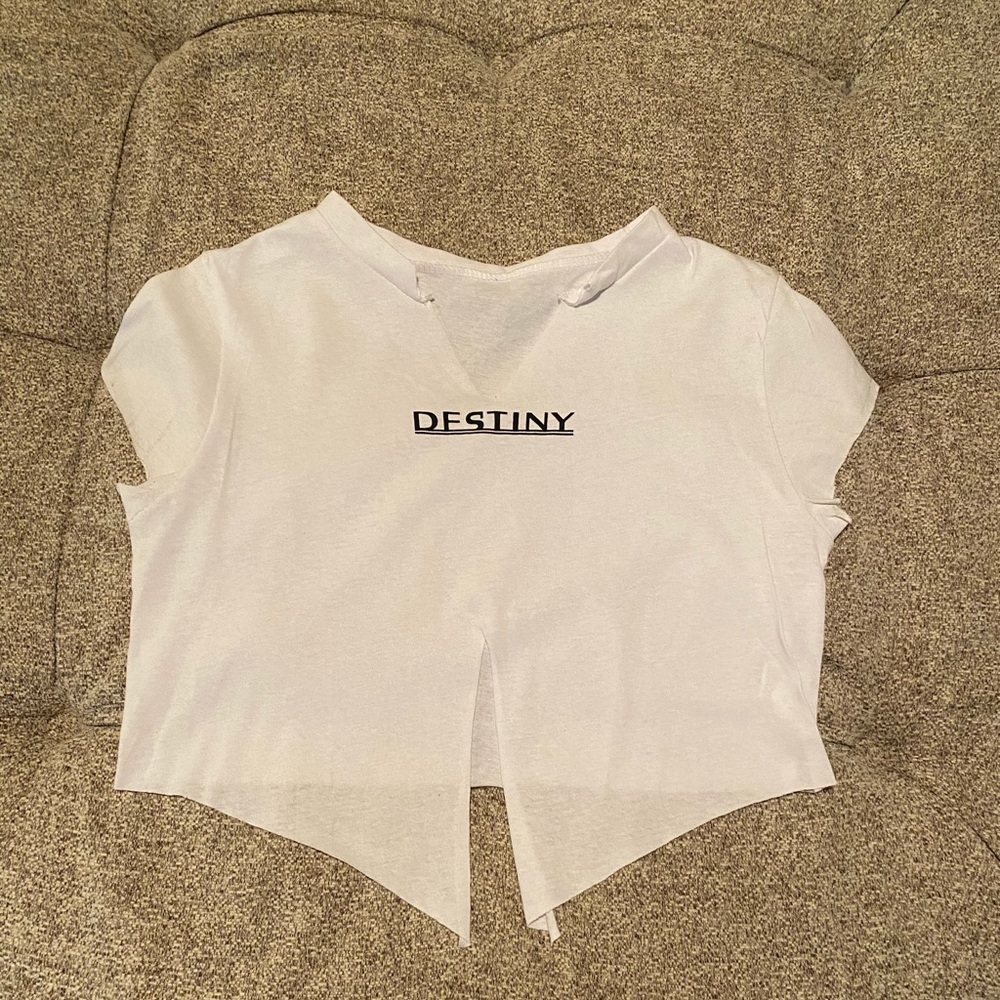 Shein destiny tie crop top